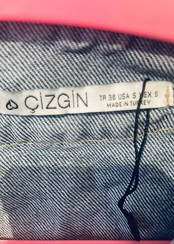 Düğmeli Mavi Kadın Denim Ceket - Görsel 4