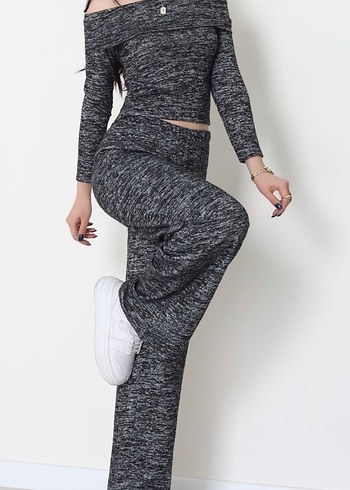 Gri Kadın Dar Kesim Kumaş Pantolon - Görsel 2