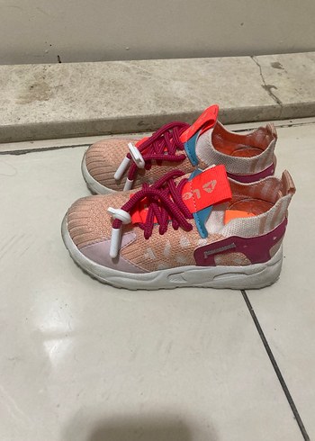 Kız Çocuk Renkli Bağcıklı Sneakers - Görsel 2