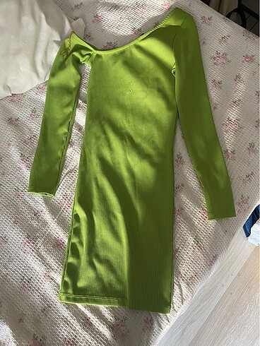 Yeşil mini elbise