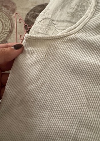 Trendyol & Milla Beyaz Kolsuz Keten Crop Top 1994 Detaylı