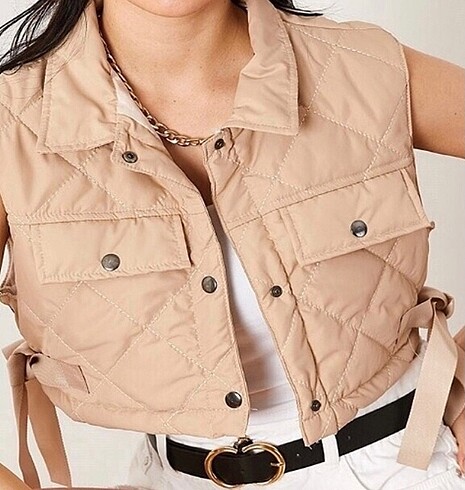 Crop Kaptitone Yelek