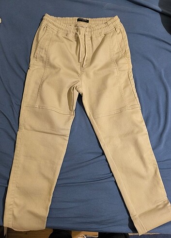 LCW krem kumaş pantolon