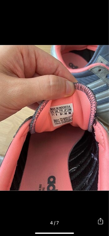 39,5 Beden gri Renk Adidas spor ayakkabı