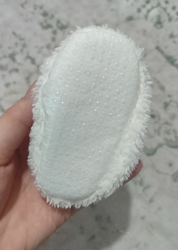 Kız Çocuk Beyaz Peluş Ev Terliği - Görsel 2