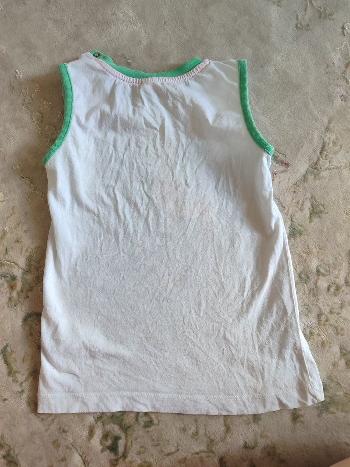 Baskılı Yeşil Çocuk Atlet - Görsel 4