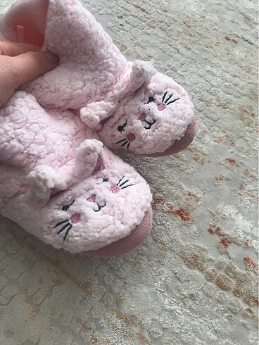 27 Beden pembe Renk Kız çocuk panduf