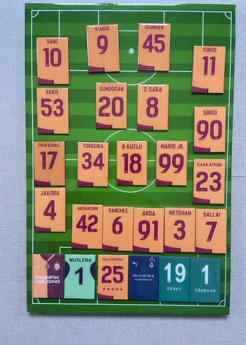 Galatasaray Futbolcu Forma Magnet
