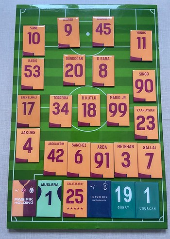 Diğer Galatasaray Futbolcu Forma Magnet