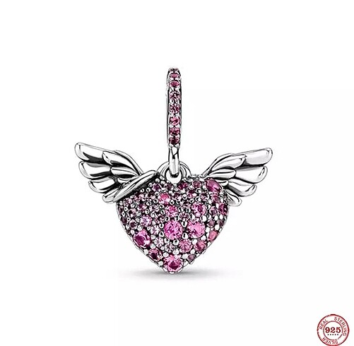 Bileklik uyumlu Melek Gümüş charm