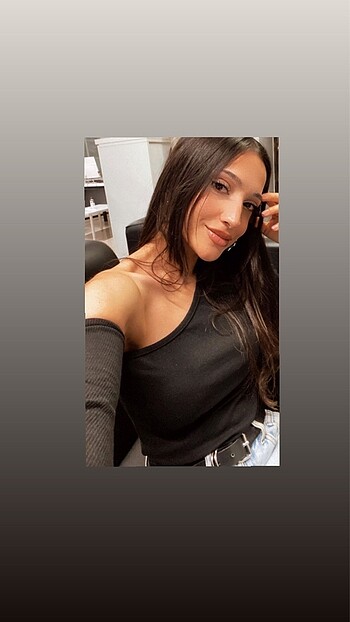 Diğer Siyah bluz Tek kol