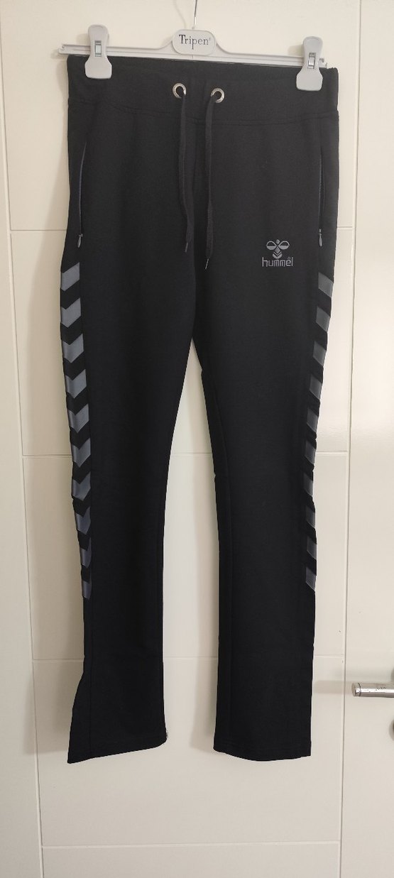 Siyah Hummel Fermuarlı Kadın Eşofman Altı - Görsel 2