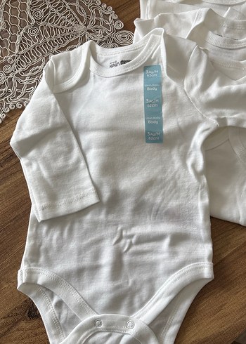 Beyaz Bebek Uzun Kollu Body - Görsel 2