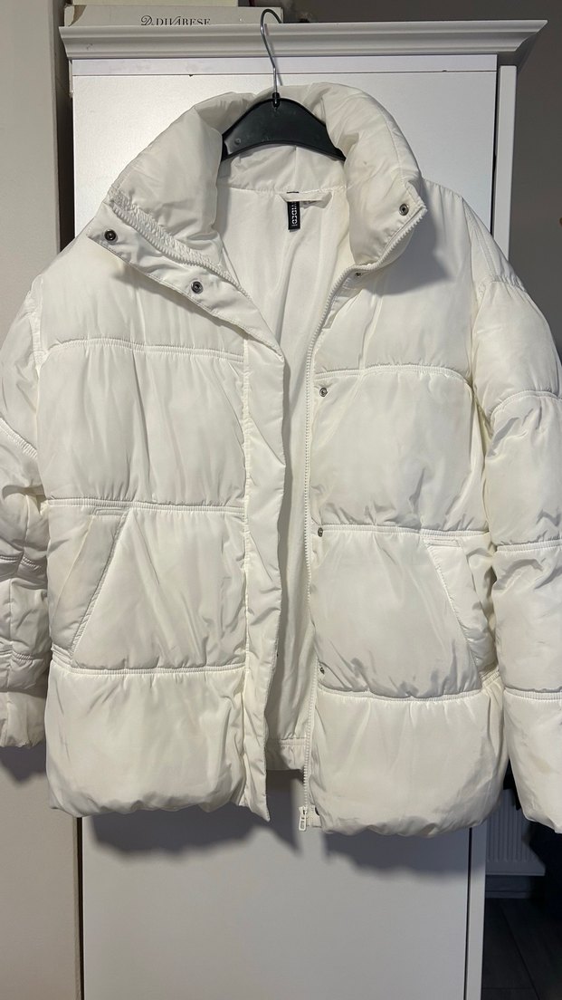 H&M Beyaz kadın kışlık mont - Görsel 4