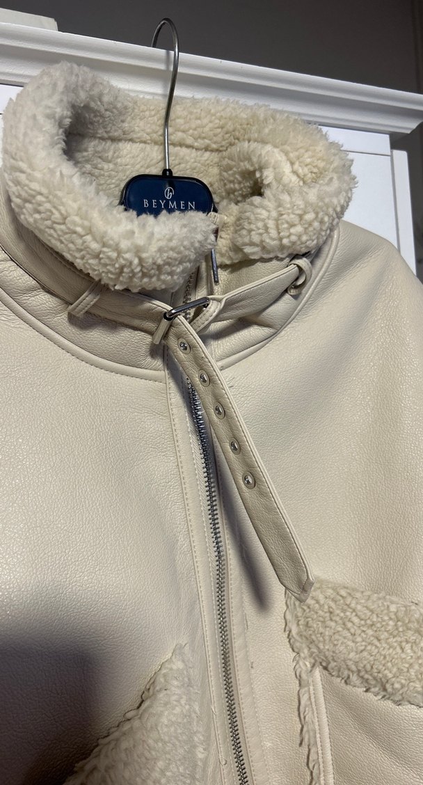 Bej Kısa Kadın ceket - Görsel 2