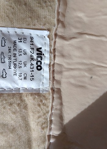 Kız Çocuk Bej Deri Fermuarlı Bot - Görsel 5