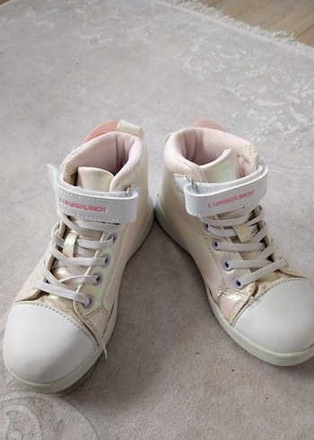 Kız Çocuk Pembe Bağcıklı Spor Ayakkabı - Görsel 5