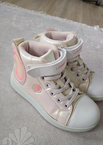 Kız Çocuk Pembe Bağcıklı Spor Ayakkabı - Görsel 2