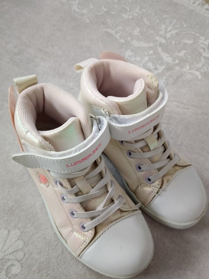 Kız Çocuk Pembe Bağcıklı Spor Ayakkabı - Görsel 3