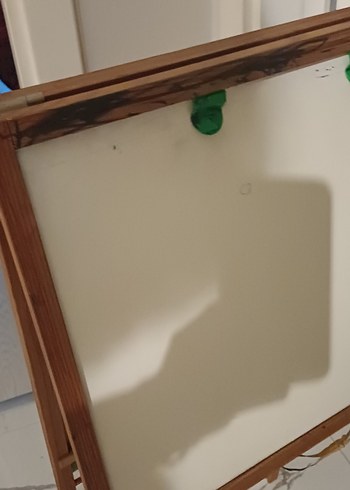 Çocuklar için Bej Renkli Tahta ve Raf - Görsel 2