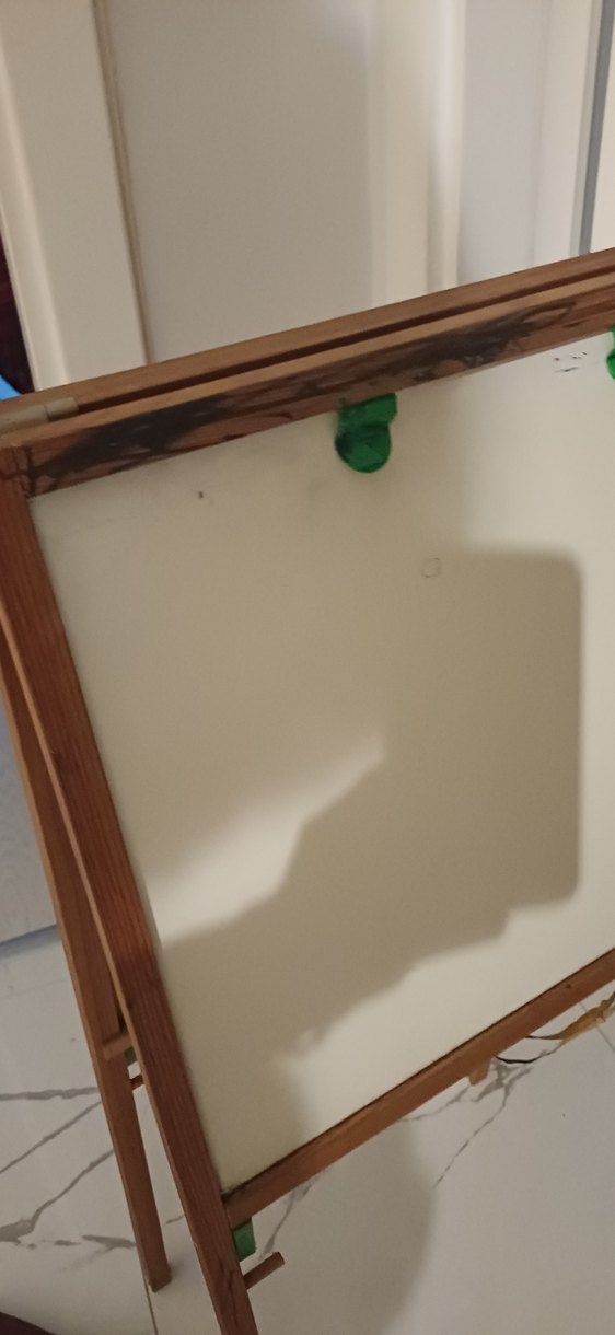 Çocuklar için Bej Renkli Tahta ve Raf - Görsel 2