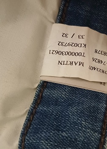 Erkek Mavi Parlak Denim Regular Fit Jean - Görsel 3