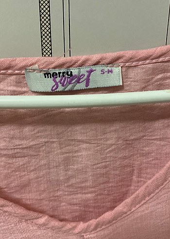 Pembe V Yaka Kolsuz Keten Kadın Atlet - Görsel 2