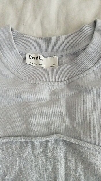 Orjinal Bershka kalitesi L beden Yarım sweatshirt Oversize kalıp