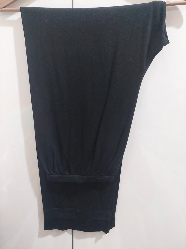 Siyah V Yakalı Hamile Tulum - Görsel 4