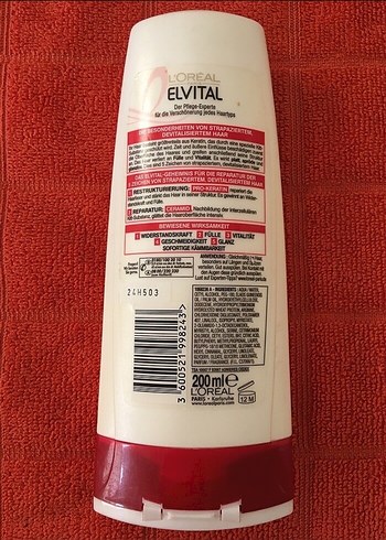 L'Oréal Paris Loreal Paris Elvital keratin içeren 200 ml saç bakım kremi