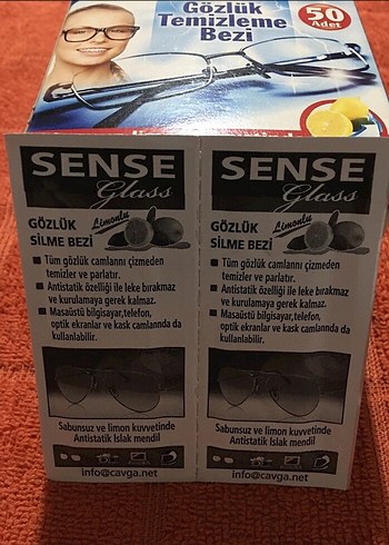 Sense gözlük temizleme bezi - Görsel 2