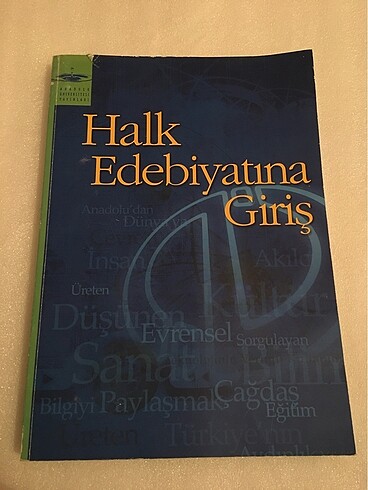 AÖF Halk Edebiyatına Giriş ders kitabı