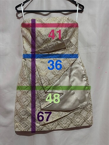 Forever New Straplez Elbise - Görsel 6