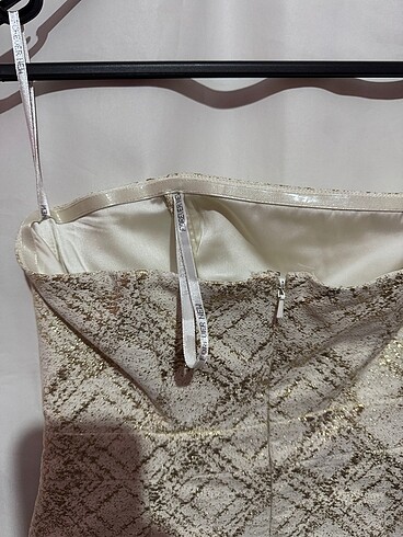 Forever New Straplez Elbise - Görsel 9