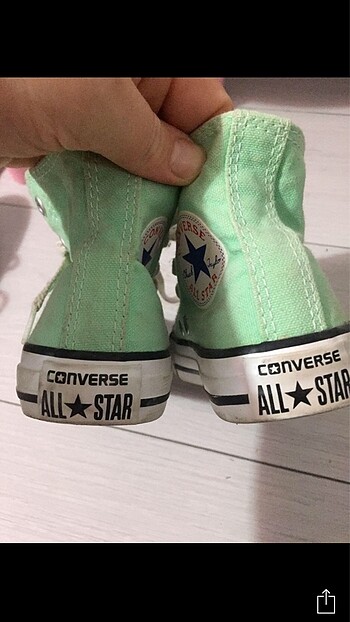 28 Beden turkuaz Renk Converse spor ayakkabı