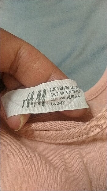 H&M 2-4 yaş kız çocuk elbise 