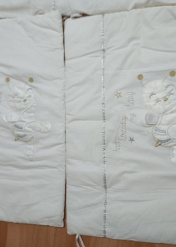 Beyaz Nakışlı Çocuk Uyku Seti - Görsel 6