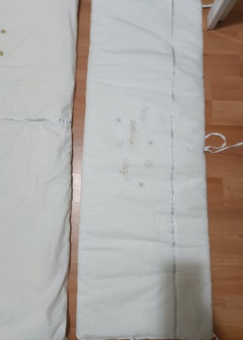 Beyaz Nakışlı Çocuk Uyku Seti - Görsel 8