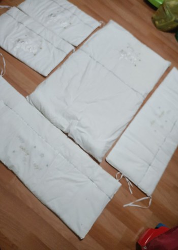 Beyaz Nakışlı Çocuk Uyku Seti - Görsel 7