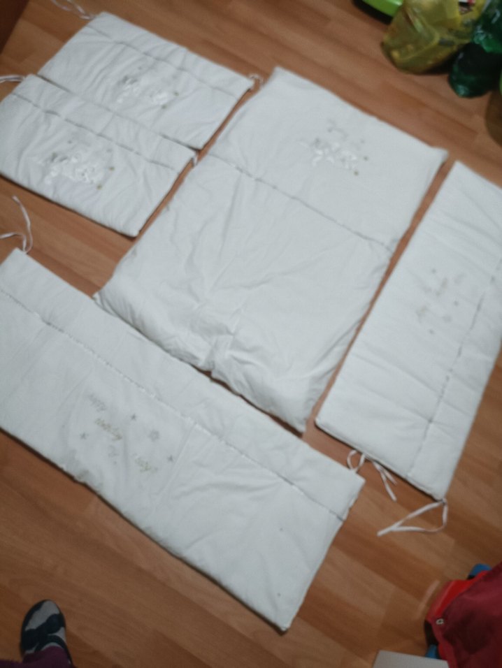 Beyaz Nakışlı Çocuk Uyku Seti - Görsel 3