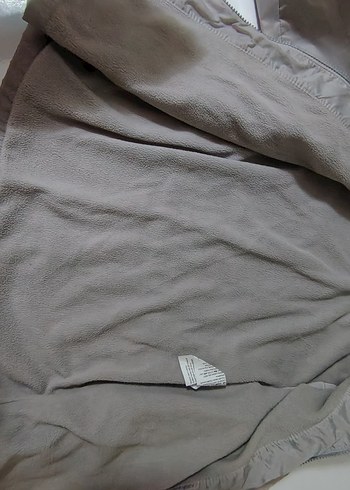 Benetton Kız Çocuk Bej Kapüşonlu Fermuarlı yağmurluk - Görsel 7