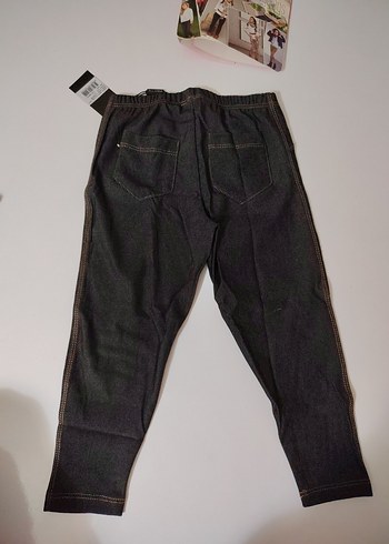 Kız Çocuk Gri Denim Tayt - Görsel 5