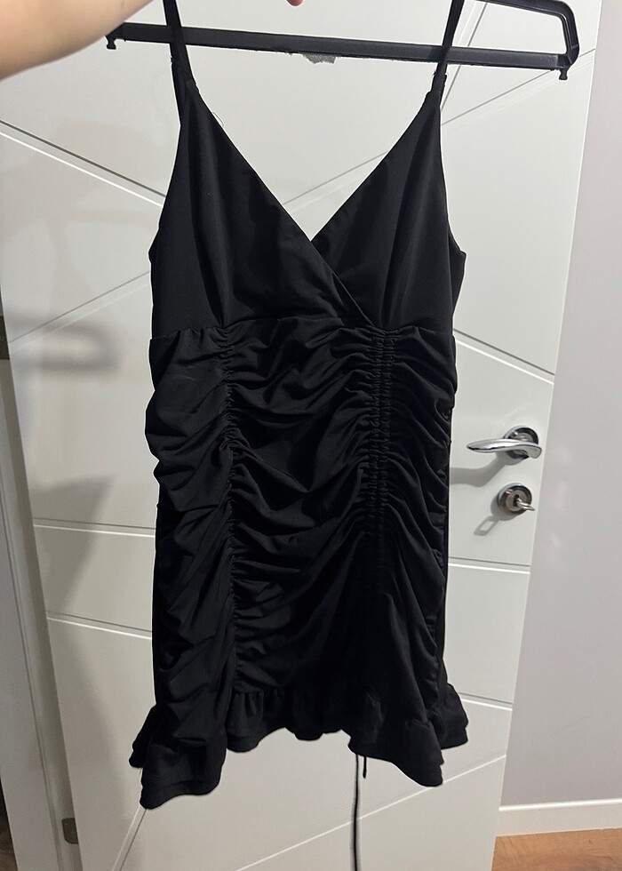 Siyah mini elbise - Görsel 1