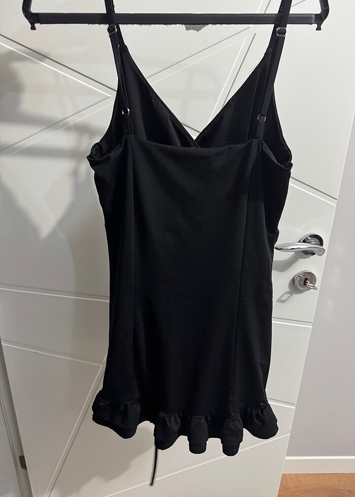 Siyah mini elbise - Görsel 2