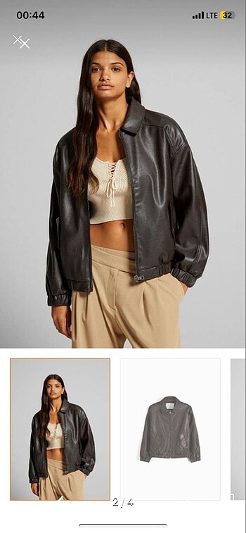 BERSHKA DERİ CEKET
