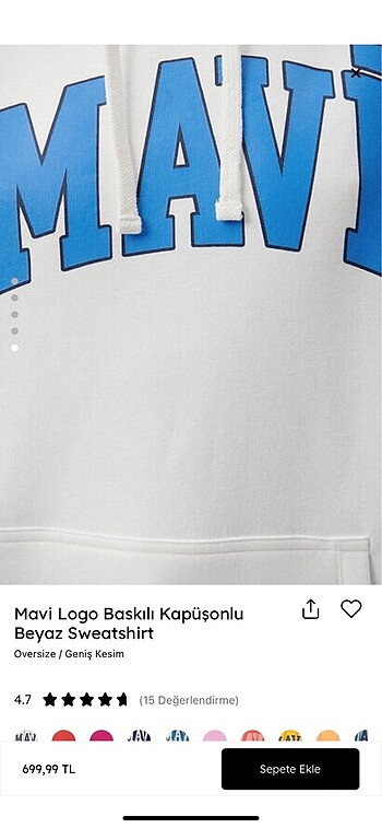 Mavi sweatshirt