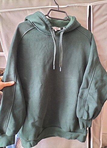 m Beden yeşil Renk 3 iplik kışlık Sweatshirt 