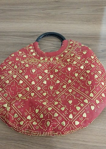  Beden Boncuk İşlemeli Renkli Bohem Kadın Çantası