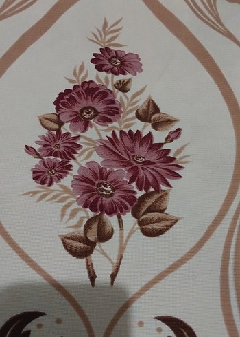 Bordo Baskılı Geleneksel Perde - Görsel 3