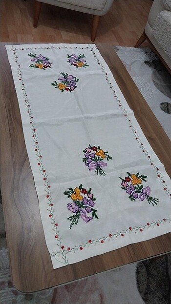 Beden 6 parça kaneviçe oturtulmuş salon takımı